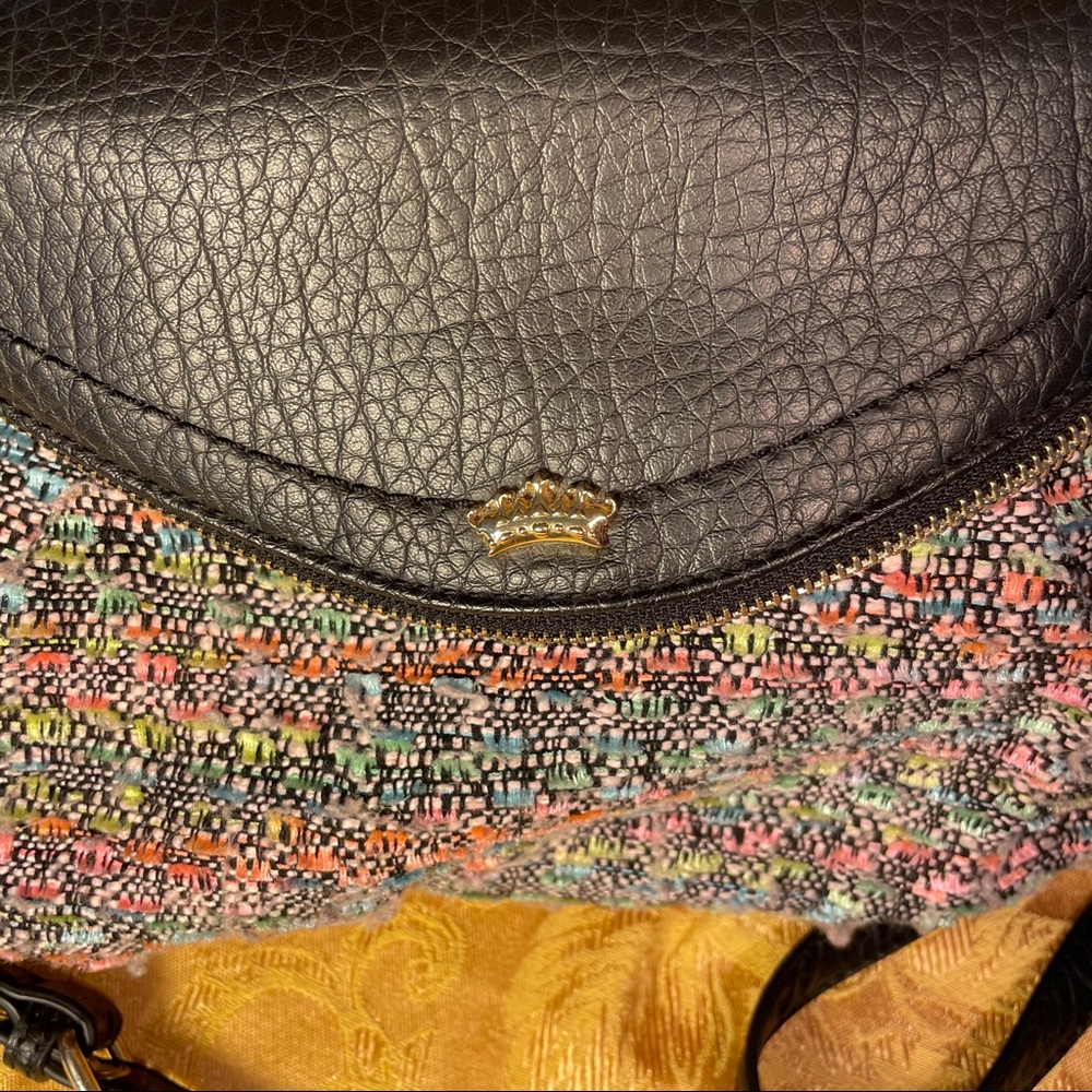 Juicy Couture Tweed and Leather Shoulder Bag - Picture 2 of 9